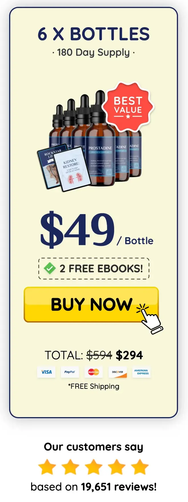 Prostadine Buy 6 Bottles